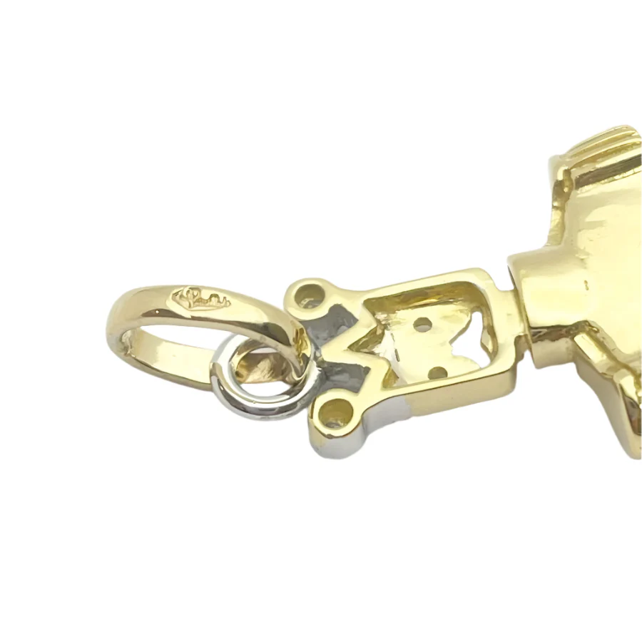 Ciondolo oro 18KT con diamanti naturali, firmato POMELLATO - Image 3