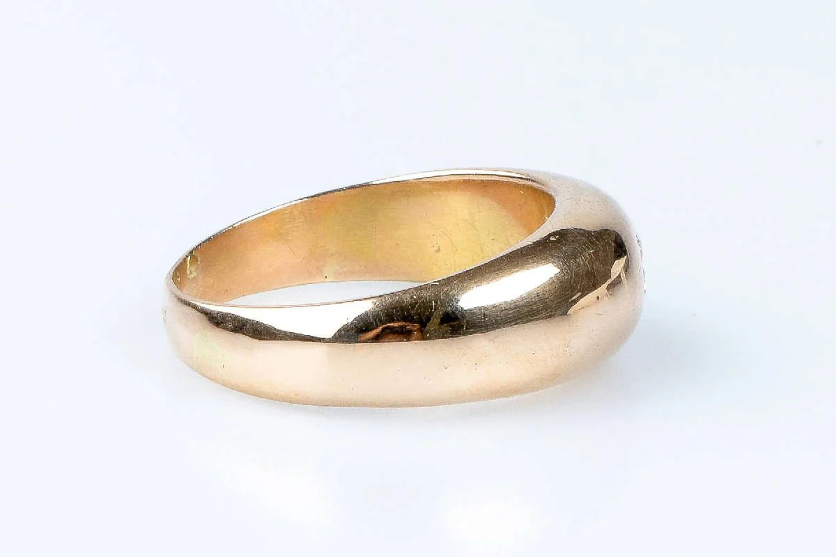 Diamond ring in 18k yellow gold - Image 4