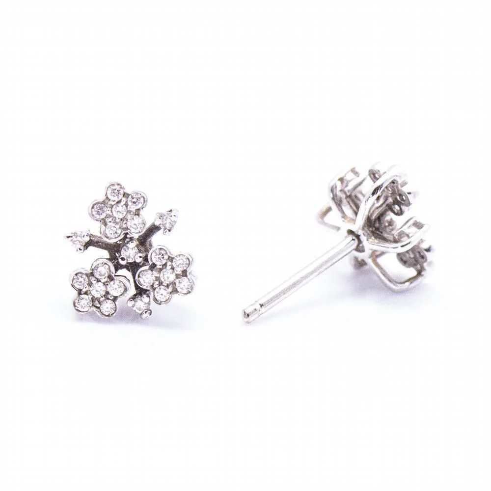 Earrings PASQUALE BRUNI "Prato Fiorito" in white gold and diamonds