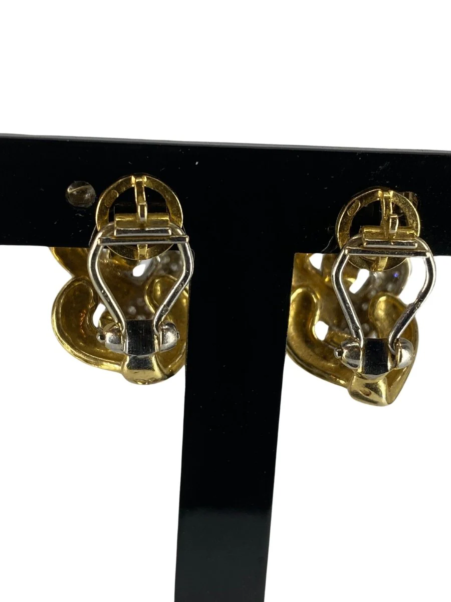 REPOSSI earrings in yellow gold and diamonds - Image 4