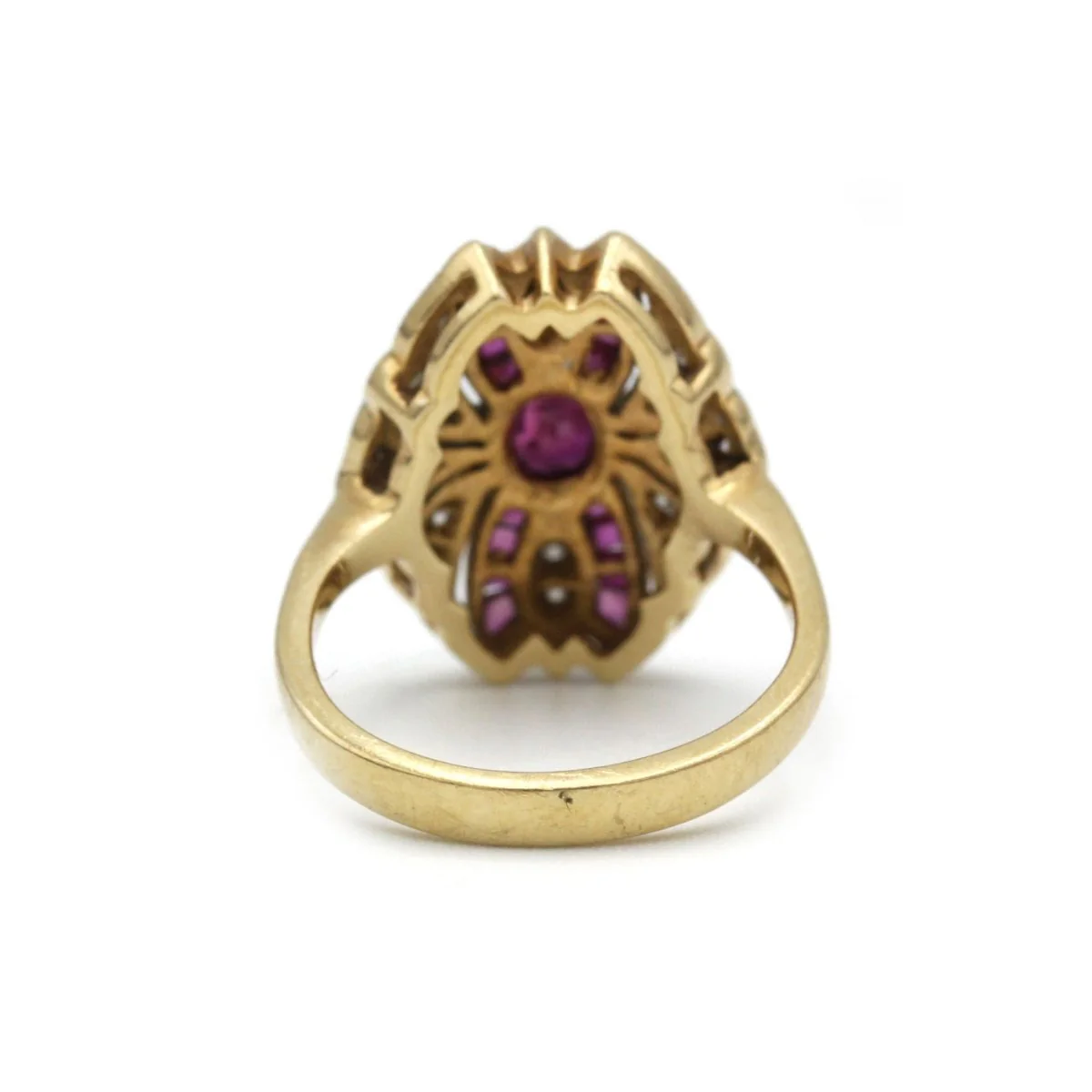 Ring - Yellow gold, rubies and diamonds - Image 4