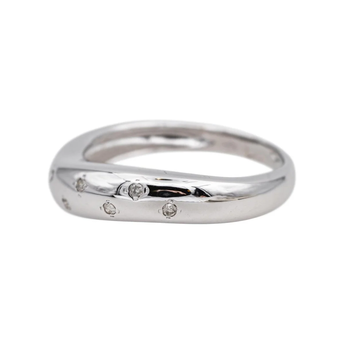 Ring in white gold and diamonds. - Image 4