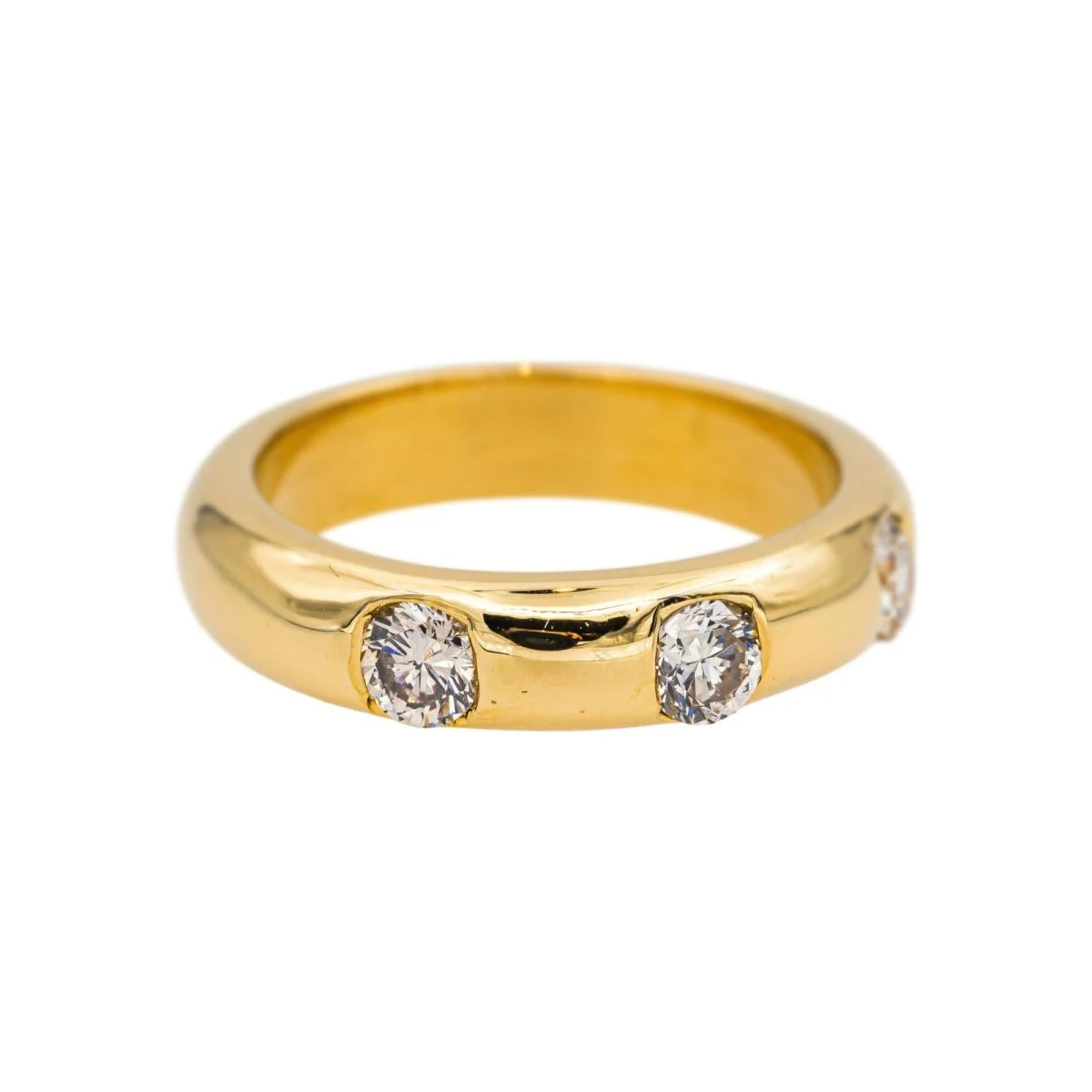 Ring Alliance in yellow gold and diamonds - Image 6