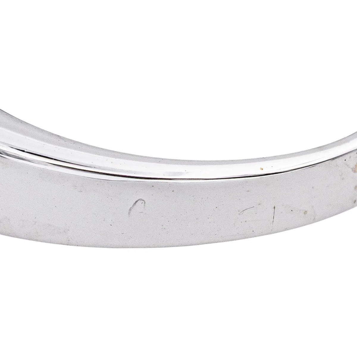 Jonc ring in white gold, sapphire and diamonds - Image 7