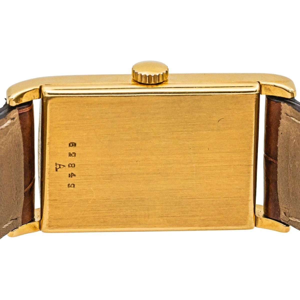 Watch JAEGER-LECOULTRE "Vintager" in yellow gold, sapphire and leather - Image 6