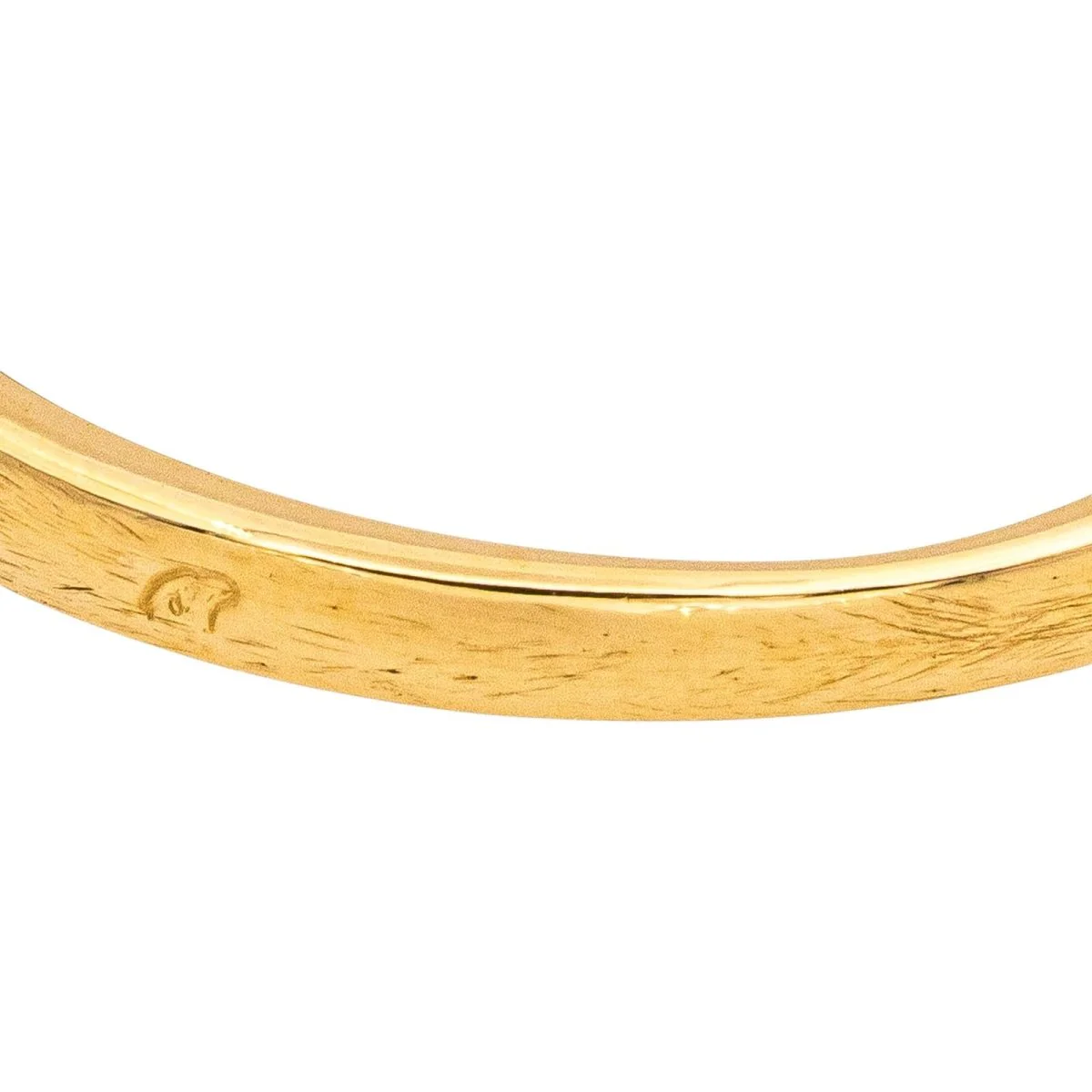 Solitaire ring in yellow gold and diamond - Image 7
