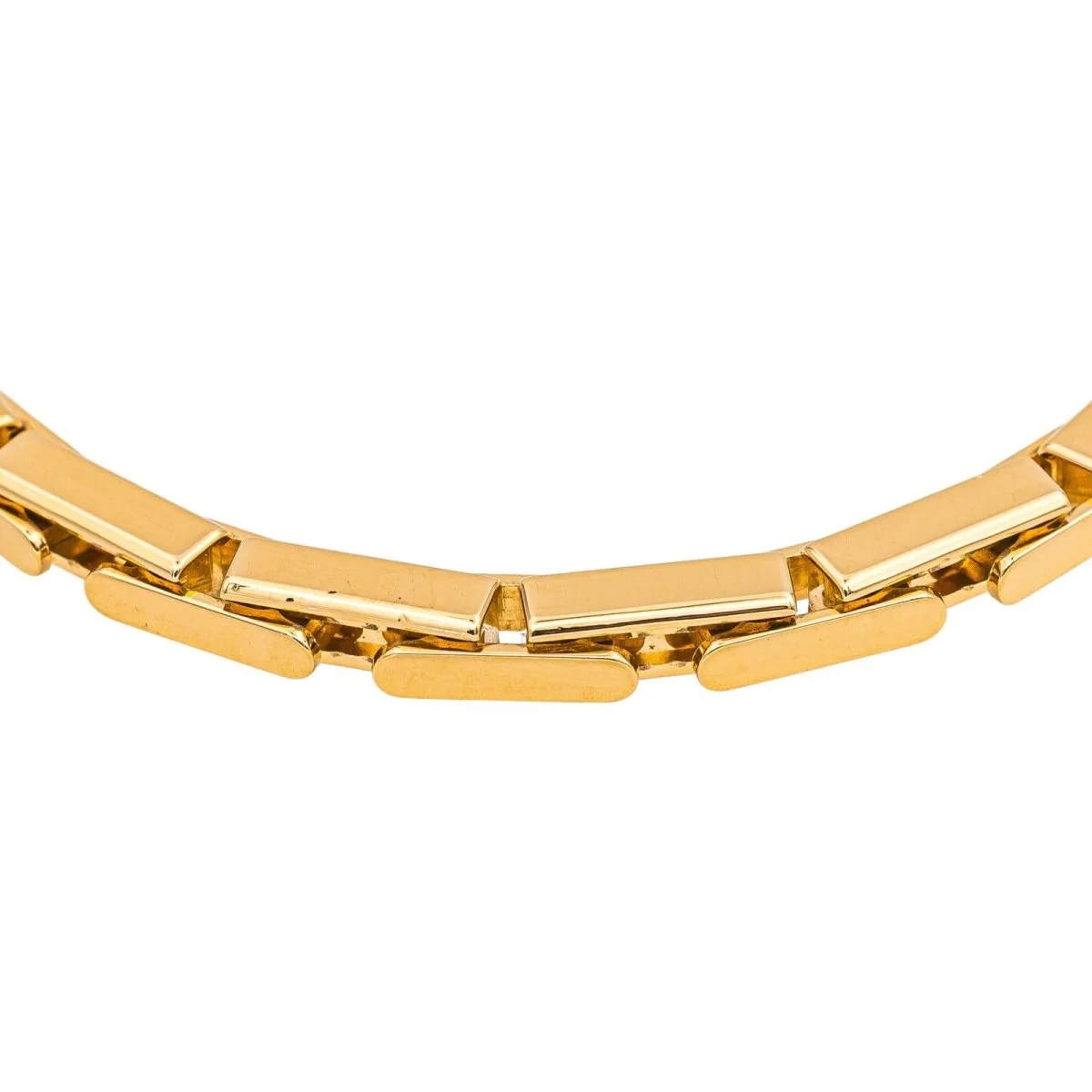 Bracelet CARTIER Articulated mesh clip in yellow gold - Image 6