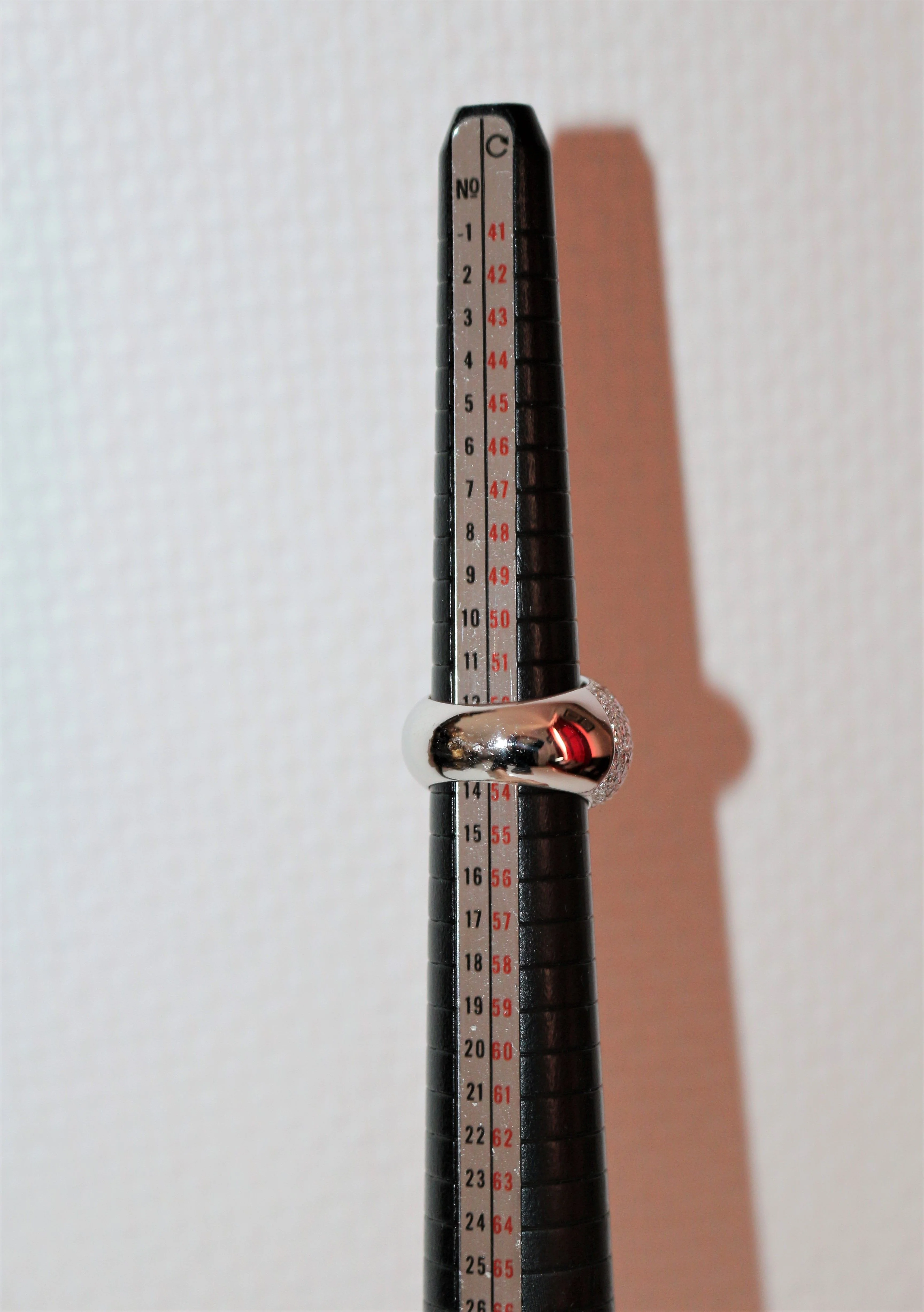 Cocktail ring in white gold, tourmaline and diamond - Image 11