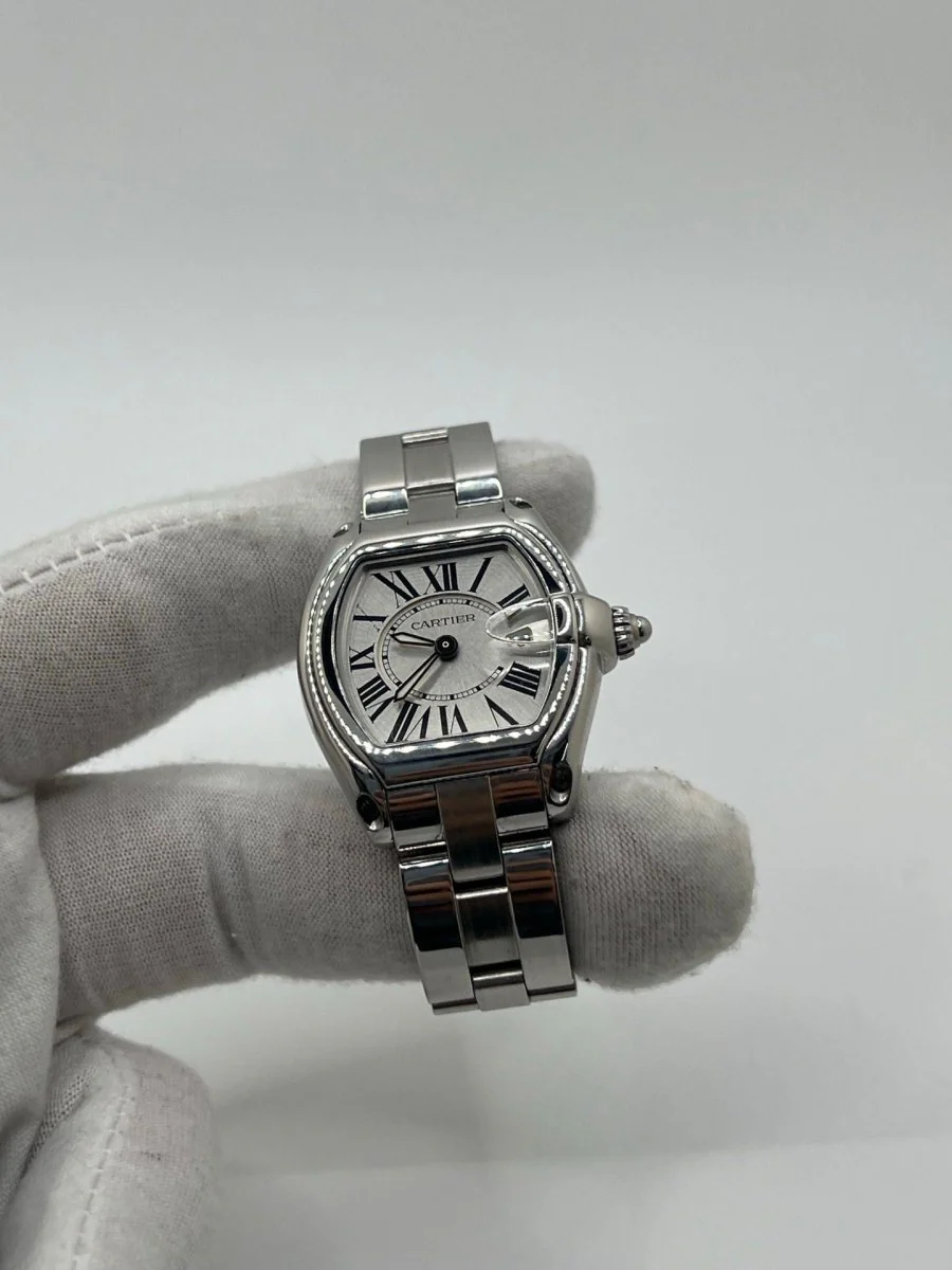 Watch CARTIER "Roadster" in steel, sapphire and quartz - Image 3
