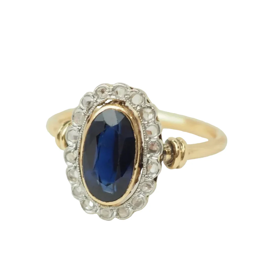 Ring Pompadour in yellow gold and diamonds - Image 3