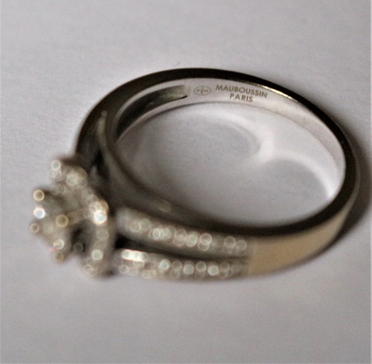 MAUBOUSSIN “Chance of Love” Solitaire ring in white gold and diamond - Image 6