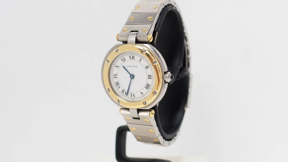 Santos Vendôme de Cartier watch in gold and steel - Image 4