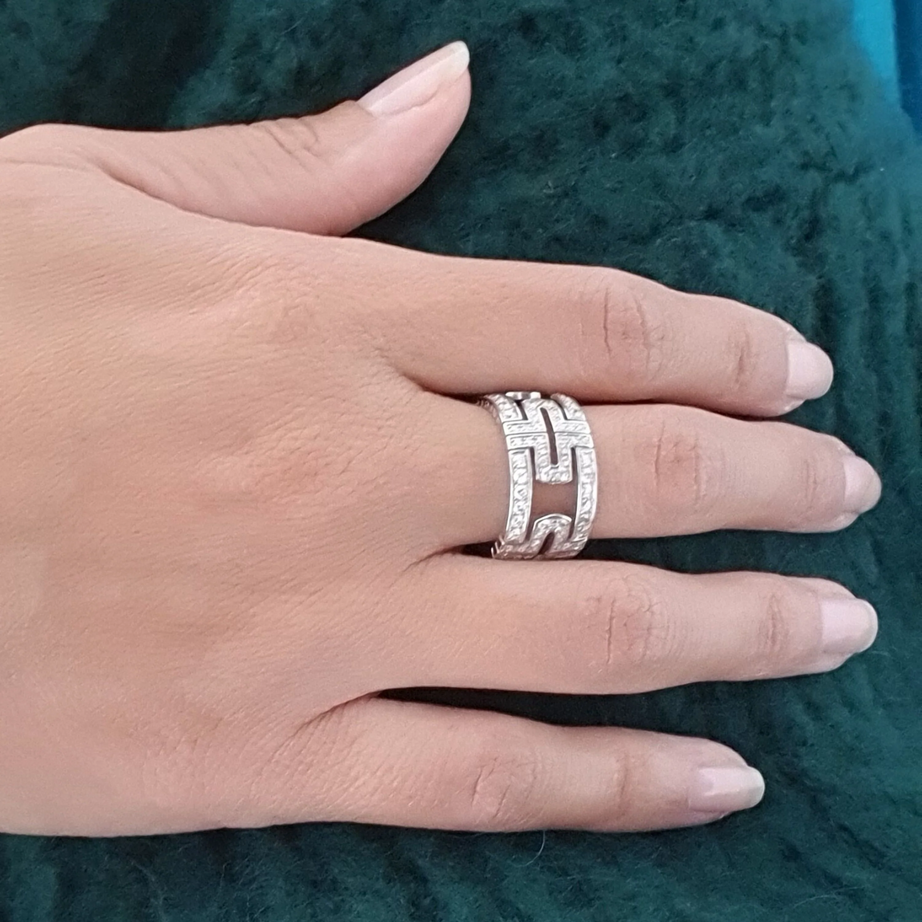 BULGARI “Parentesi” ring in white gold and diamonds - Image 6