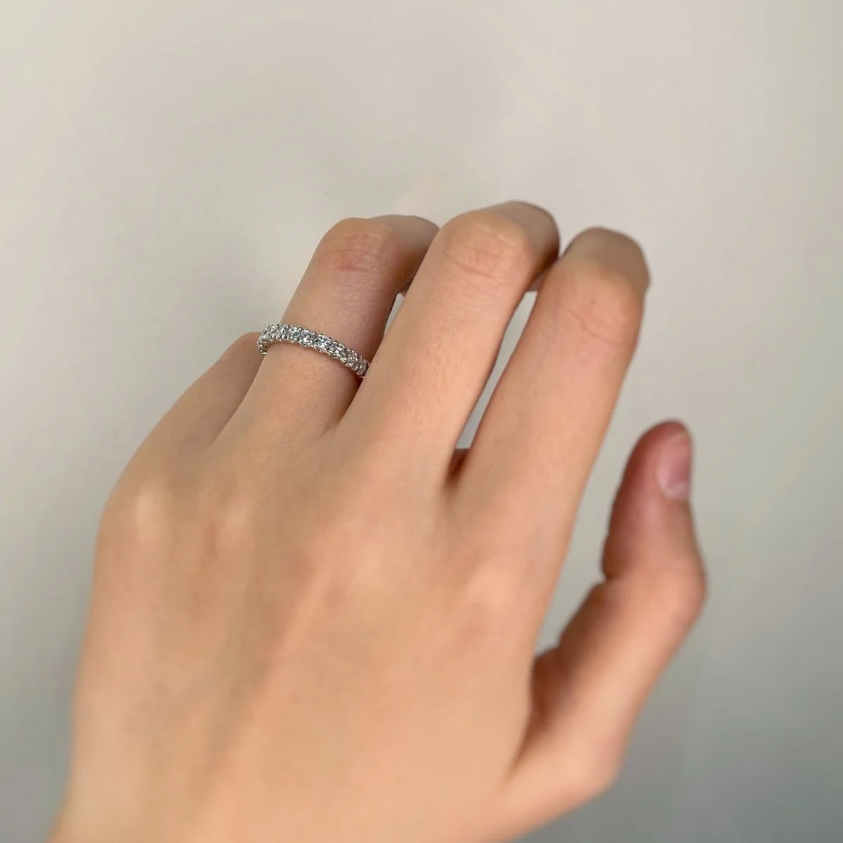 Gold and Diamond Wedding Ring - Image 2