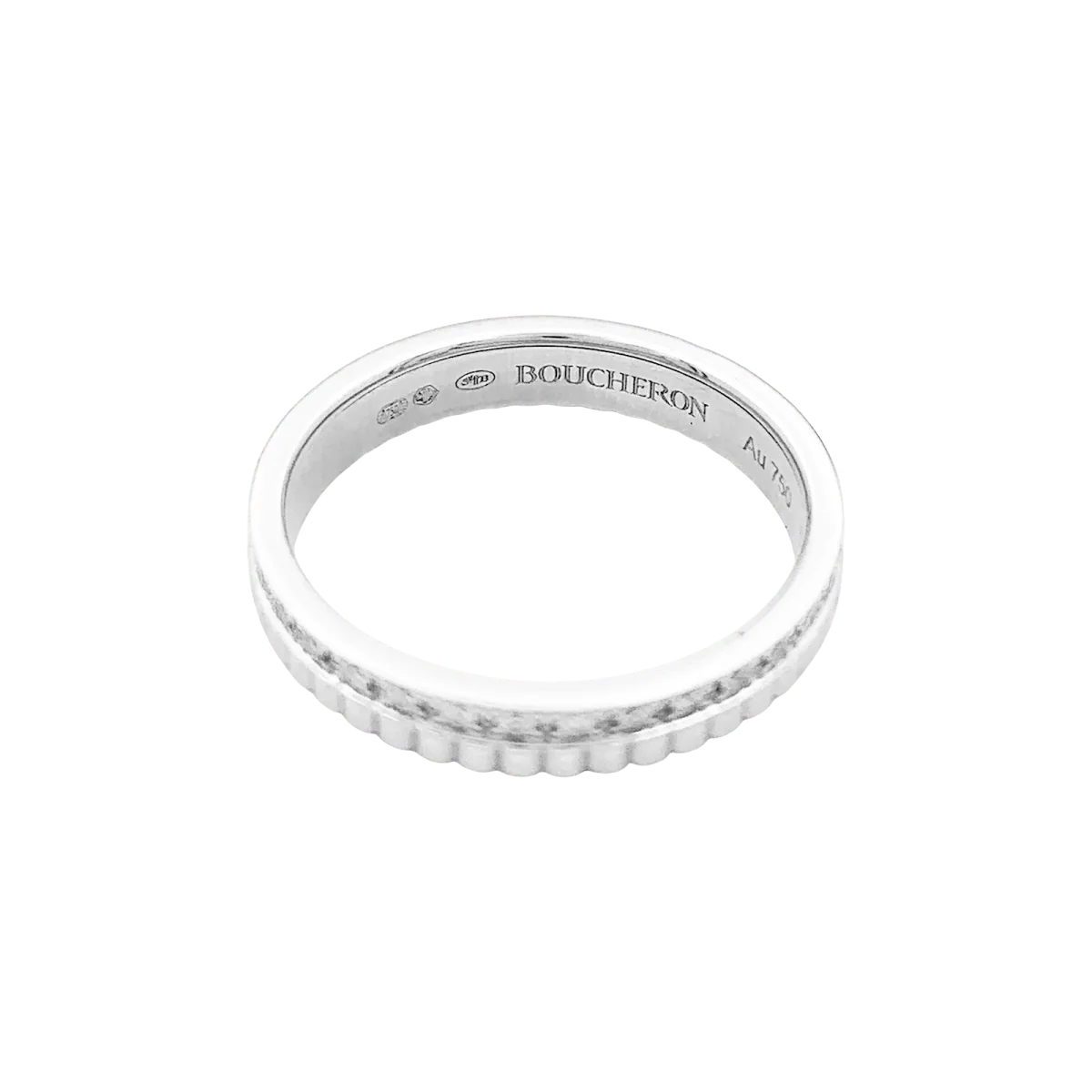 Ring Wedding ring BOUCHERON "Quatre Radiant Edition" in white gold and diamonds - Image 4