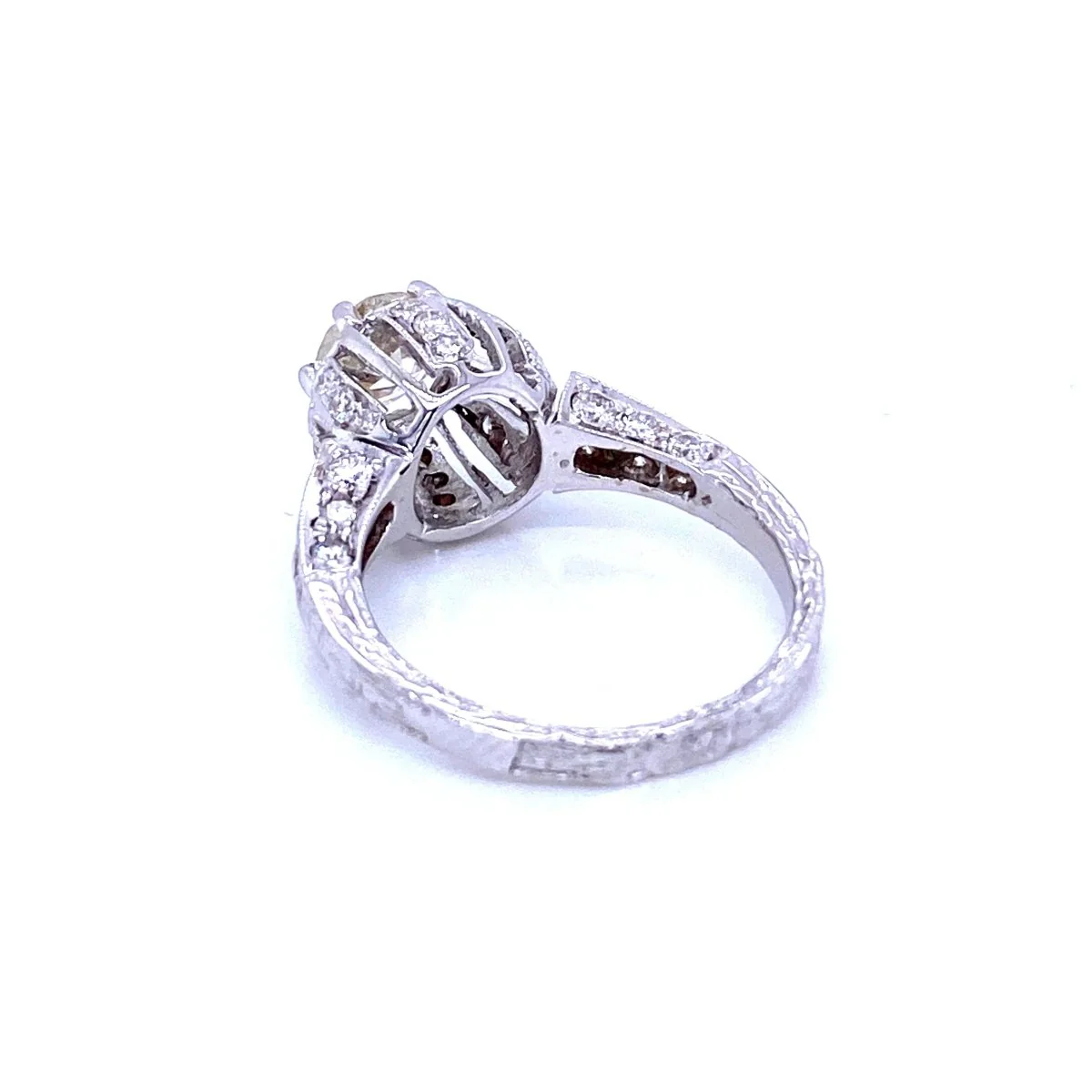 Art Deco ring in white gold and diamond - Image 8