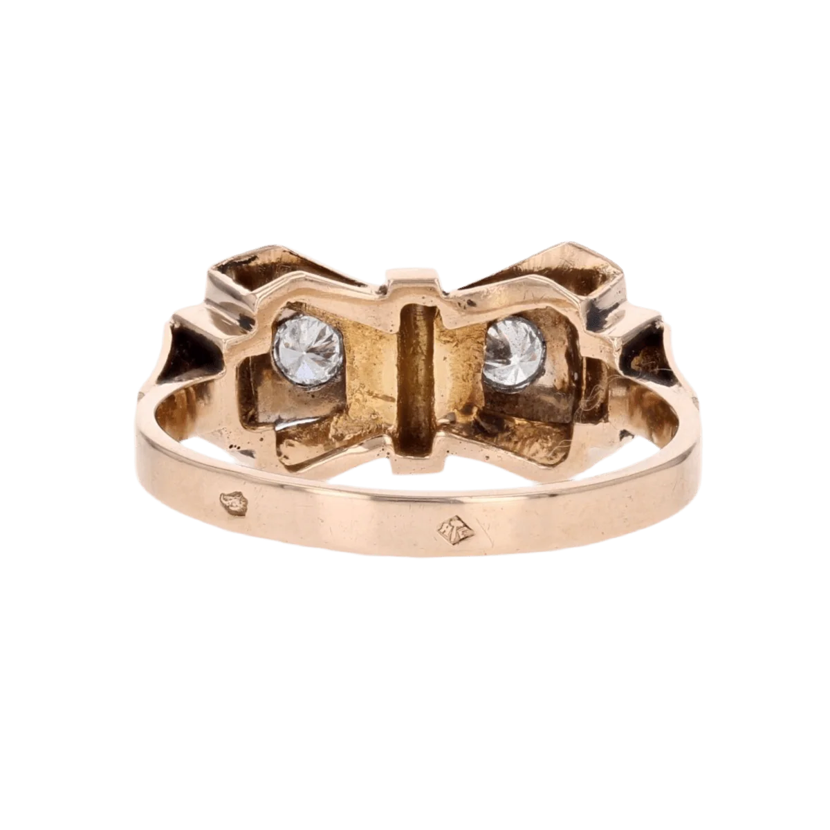 Ring Tank in rose gold and diamonds - Image 4