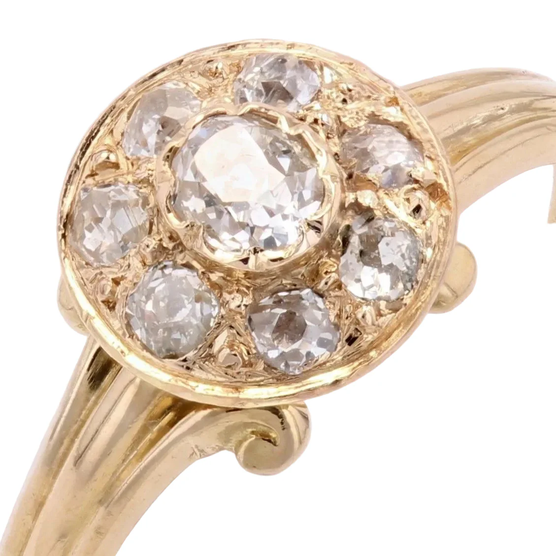 Yellow gold and diamond ring - Image 7