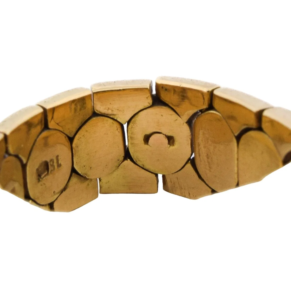 Yellow gold and Diamond Bandeau Ring - Image 9