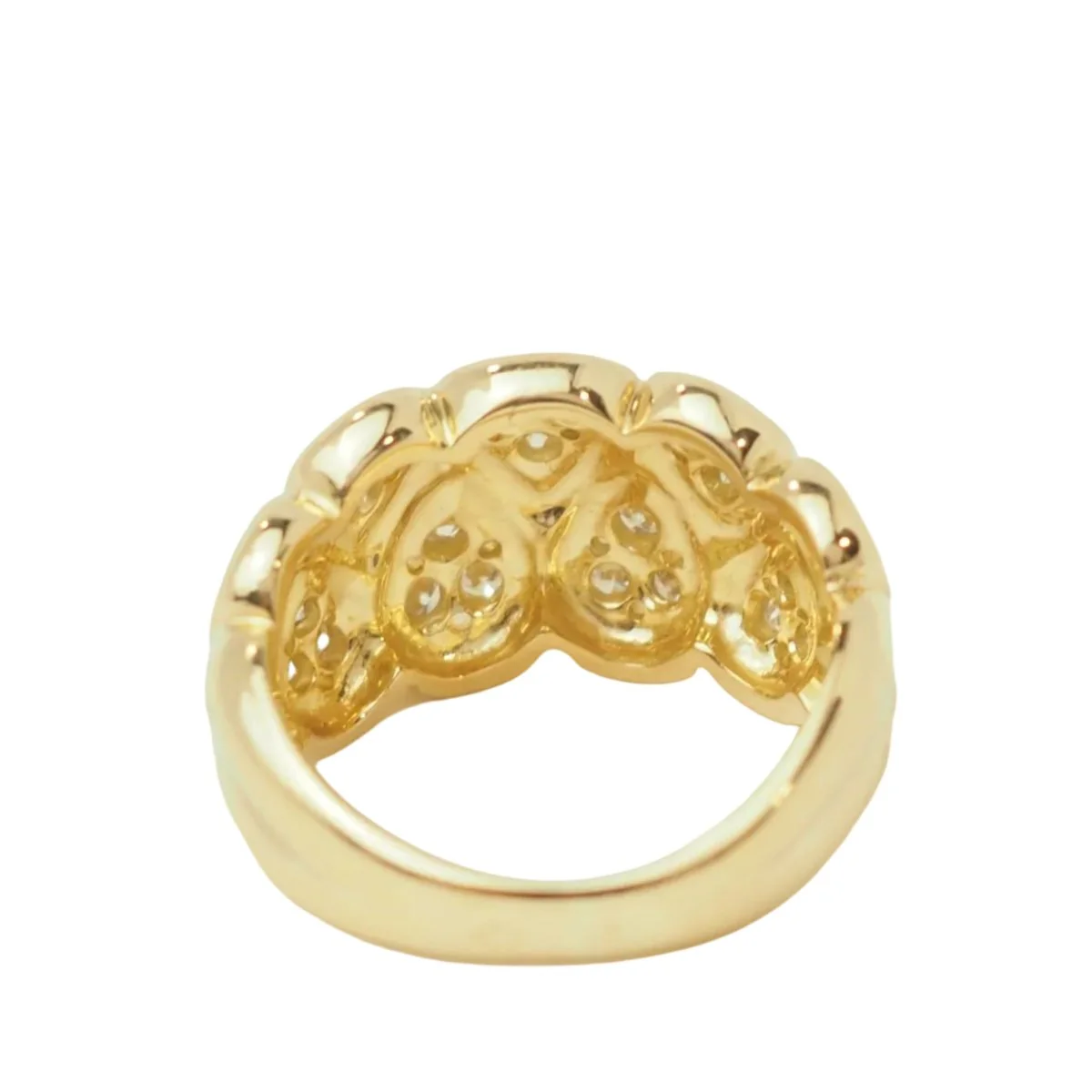 Ring Headband in yellow gold and diamonds - Image 12