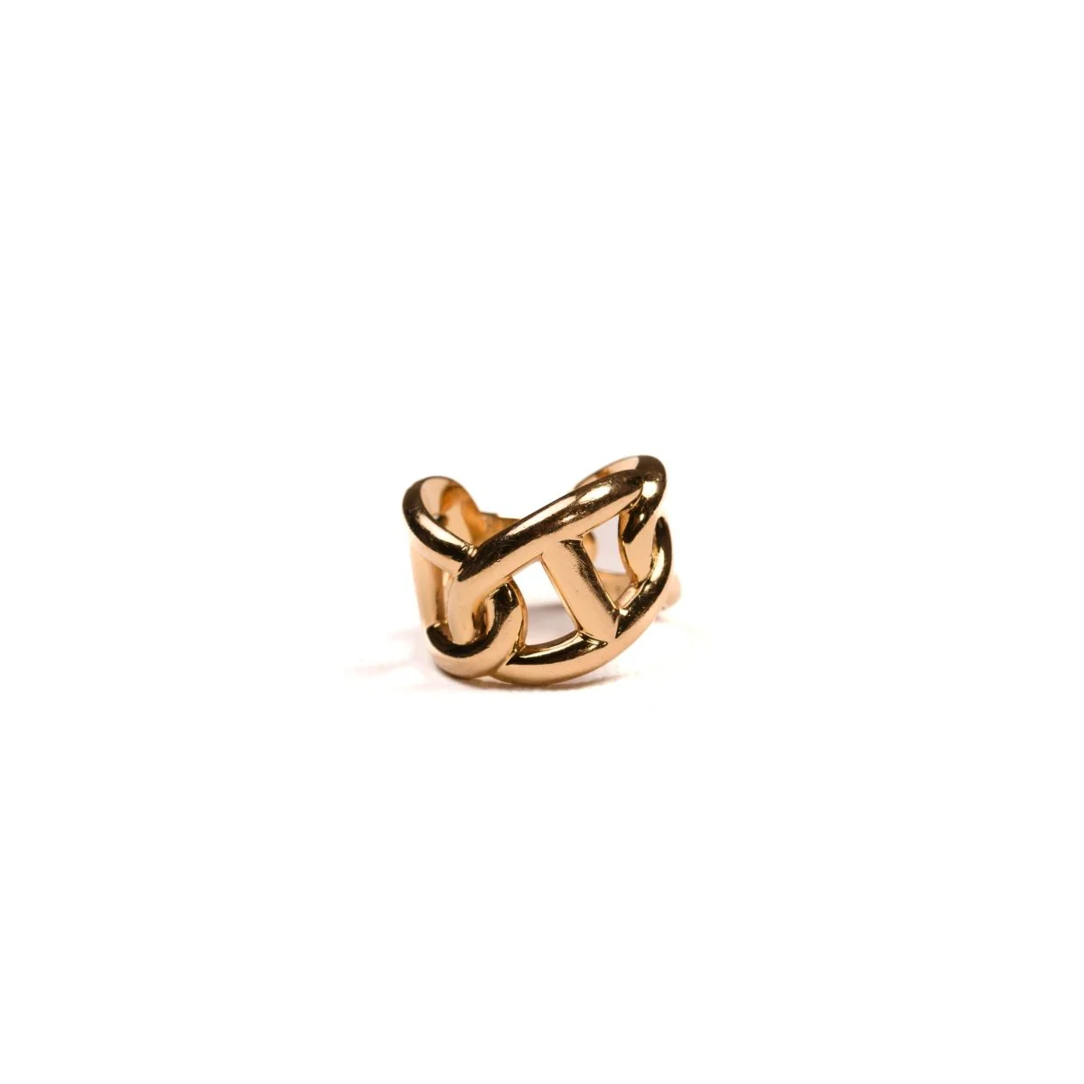 HERMÈS “Chaîne d'Ancre Enchaînée” band ring in yellow gold - Image 6
