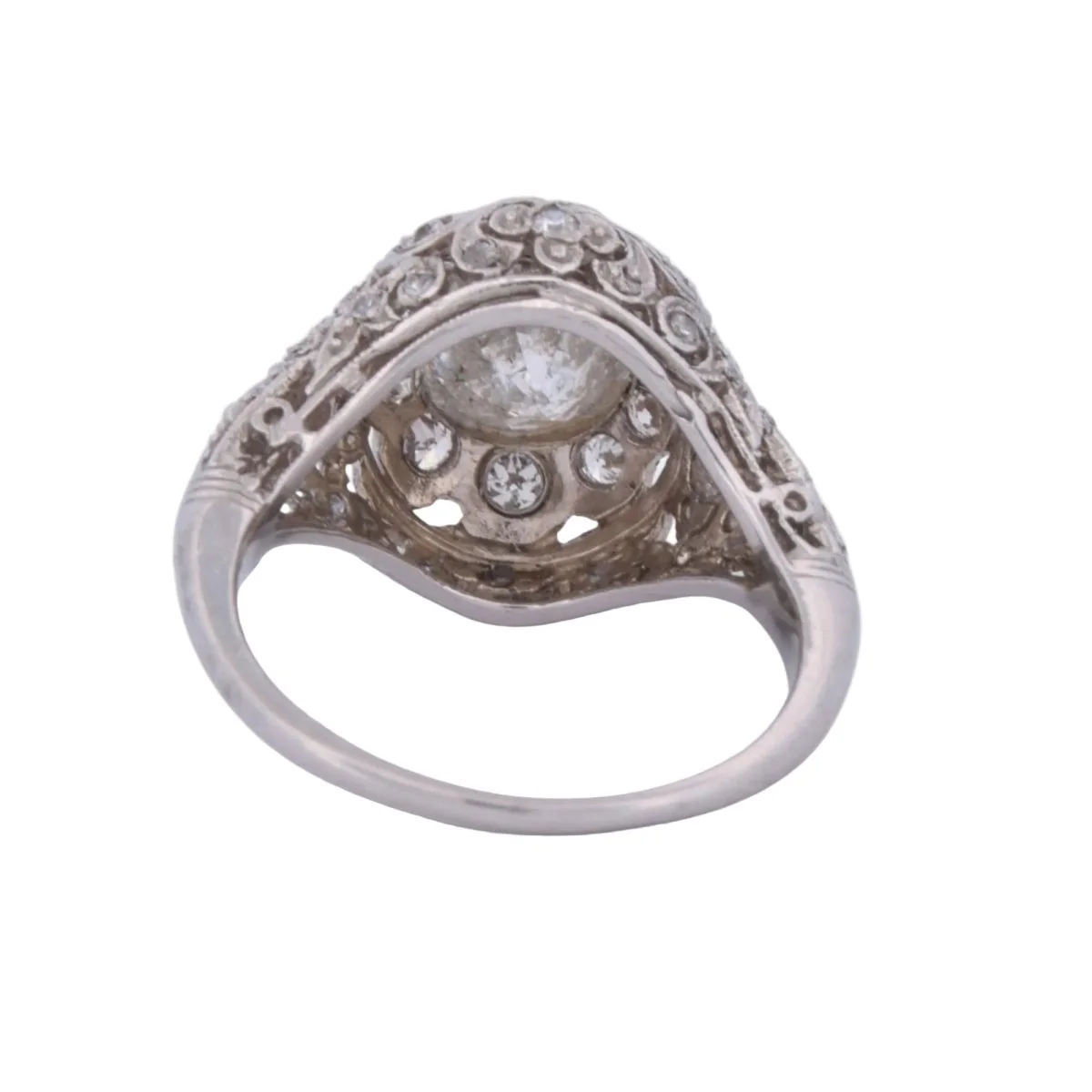 Ring Belle Epoque in paltinium and diamonds - Image 4