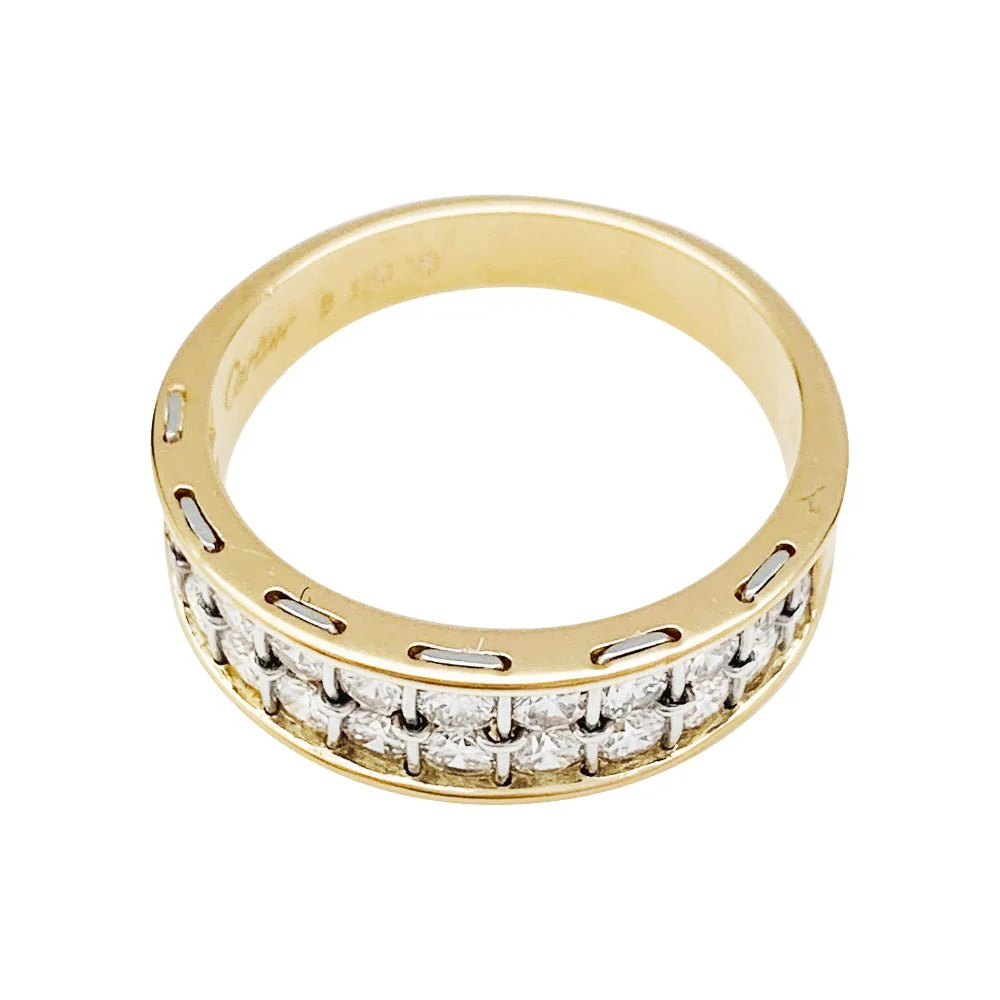 CARTIER ring, “Séranade”, yellow gold, platinum and diamonds - Image 6