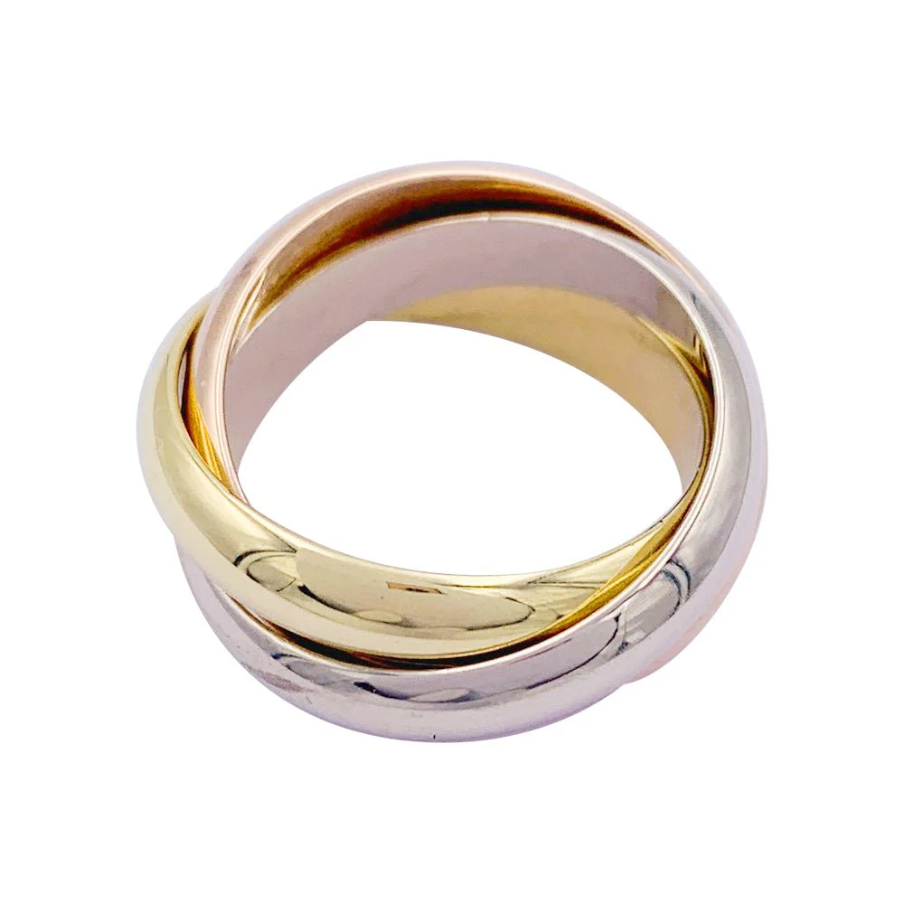 Cartier ring, Trinity", three golds - Image 3