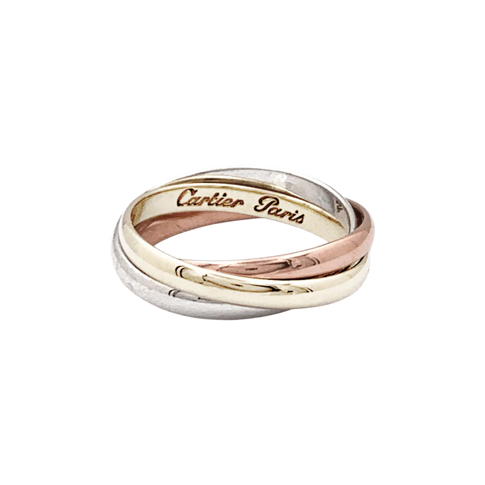 Ring Alliance CARTIER "Trinity" in yellow gold, white gold and rose gold - Image 4