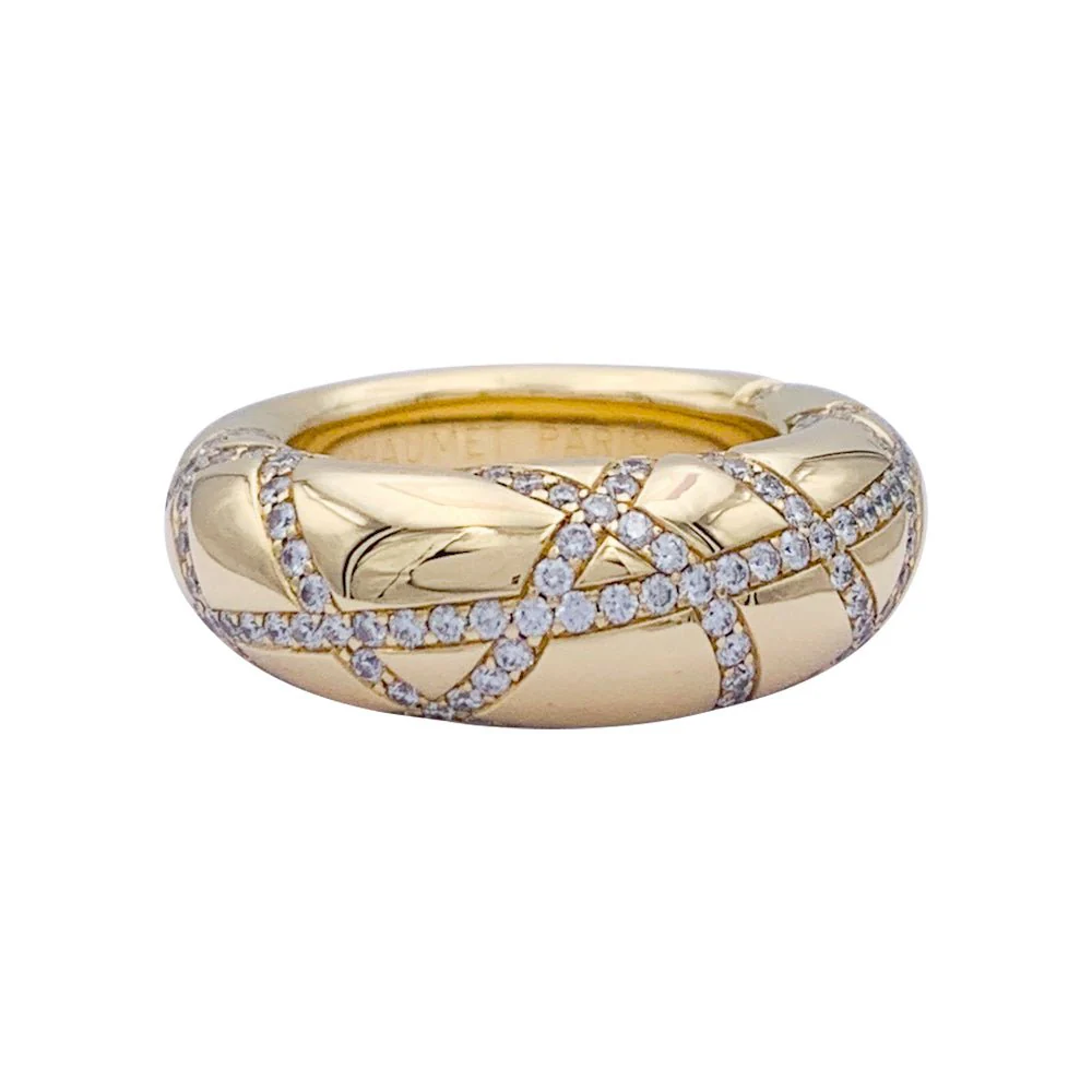 Chaumet ring, “Anneau”, in yellow gold, diamonds - Image 4