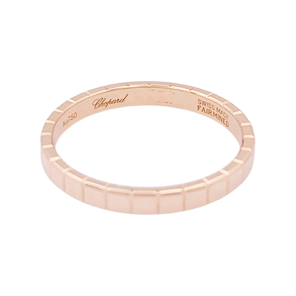 Ring CHOPARD "Ice Cube" in rose gold - Image 4