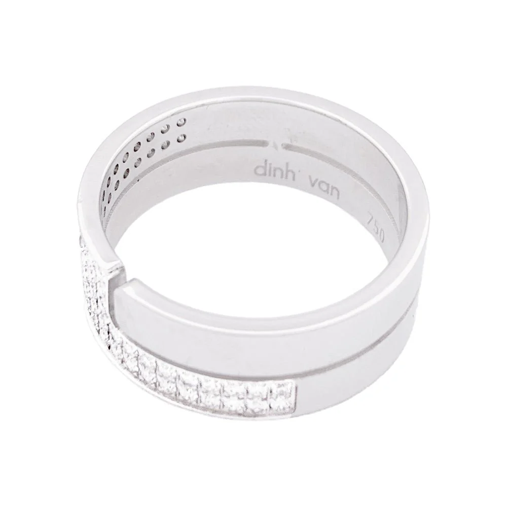 DINH VAN "Seventies" ring in white gold and diamonds - Image 4