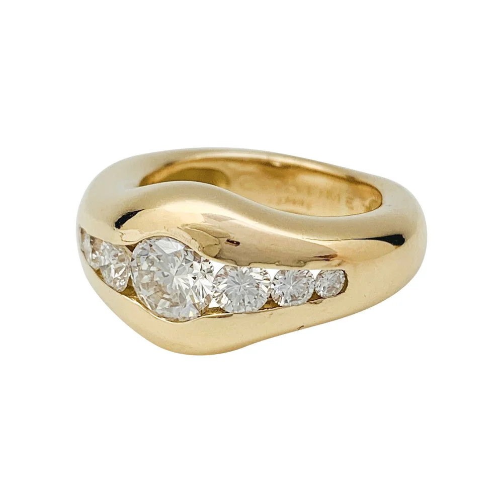 Chaumet bangle ring, yellow gold and diamonds - Image 7