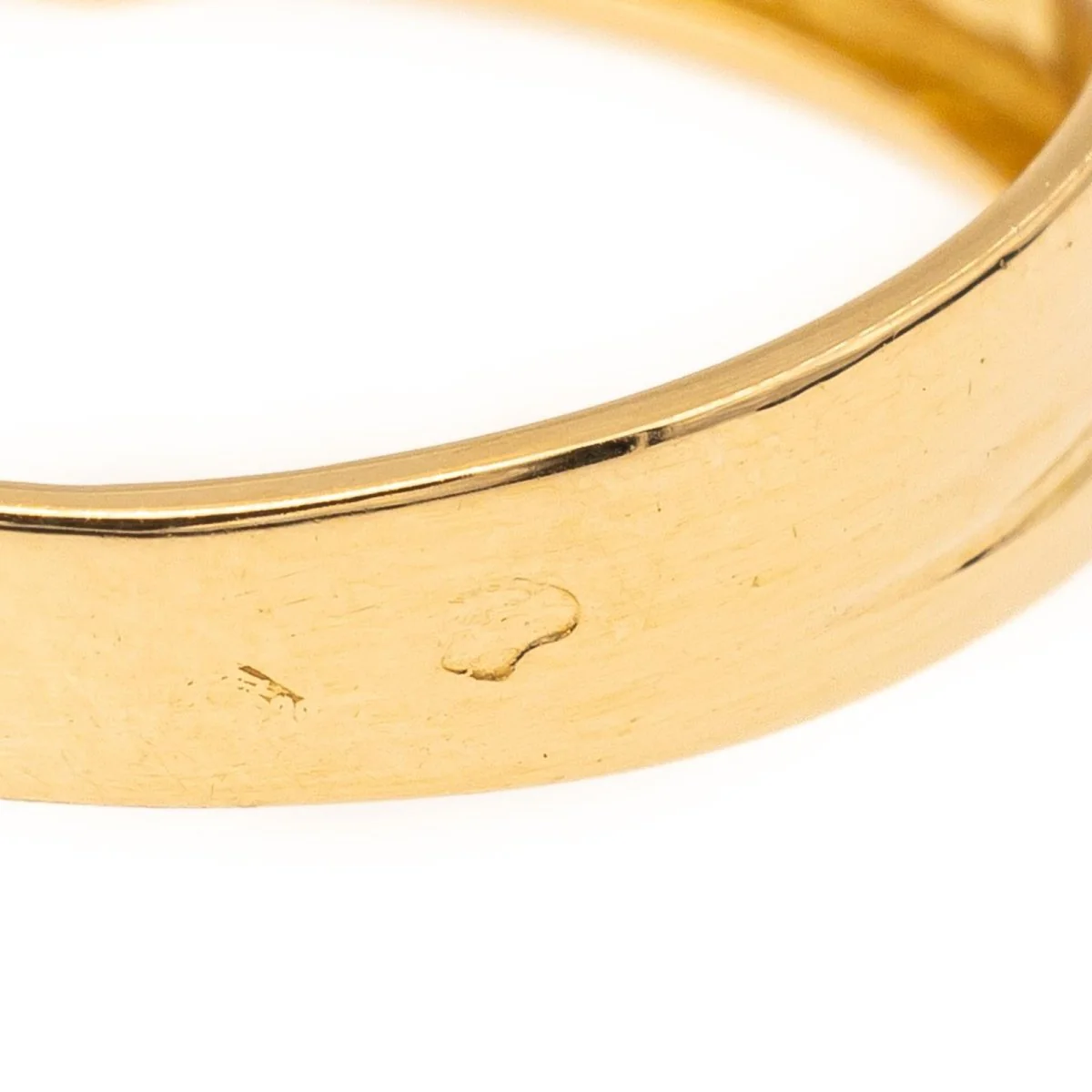 Yellow gold and diamond ring - Image 5
