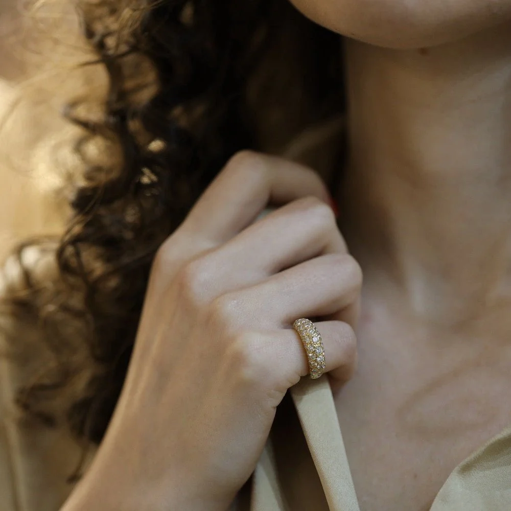 Ring Rush in yellow gold and diamonds - Image 2