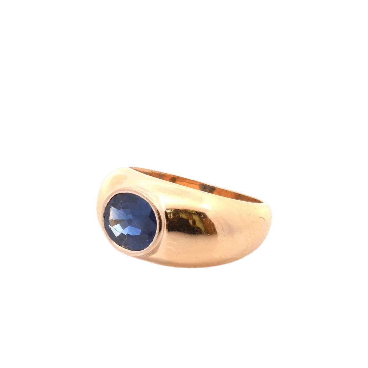 Ring Rush in yellow gold and sapphire - Image 2