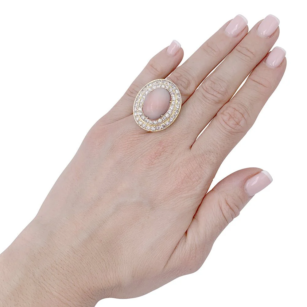 M.Gérard coral ring, diamonds - Image 7