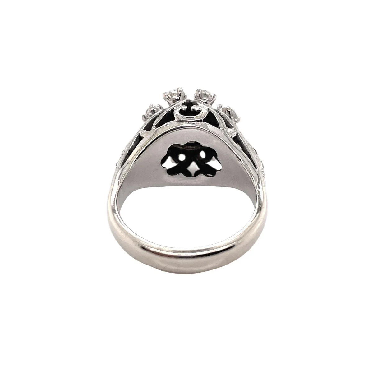 Ring Marguerite in white gold and diamonds - Image 3