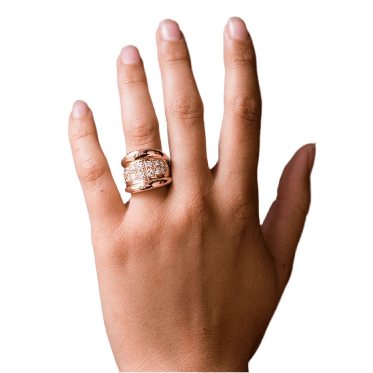 Ring Rush in rose gold and diamonds - Image 2