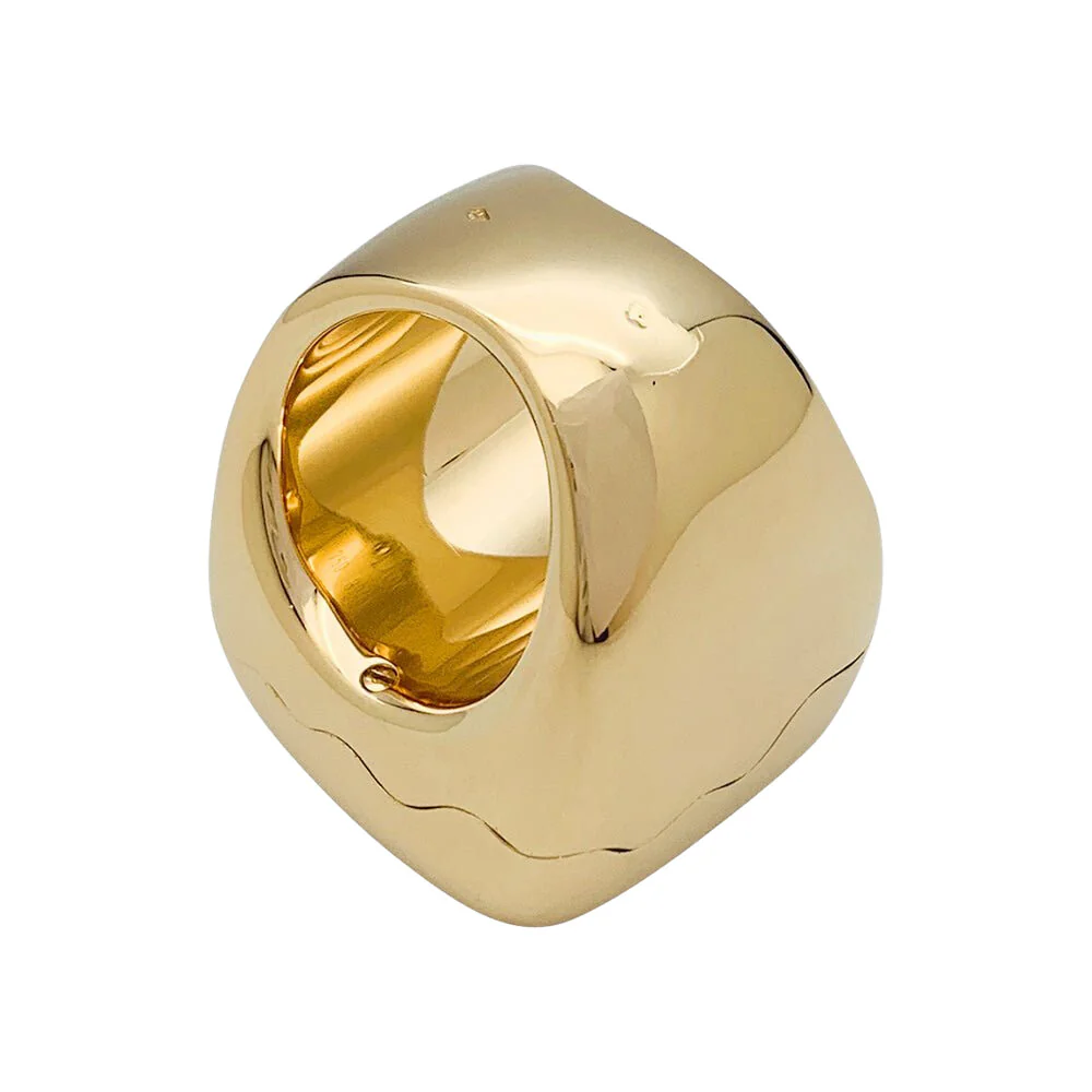 Dior watch ring, "Nougat" model, in yellow gold and onyx - Image 5