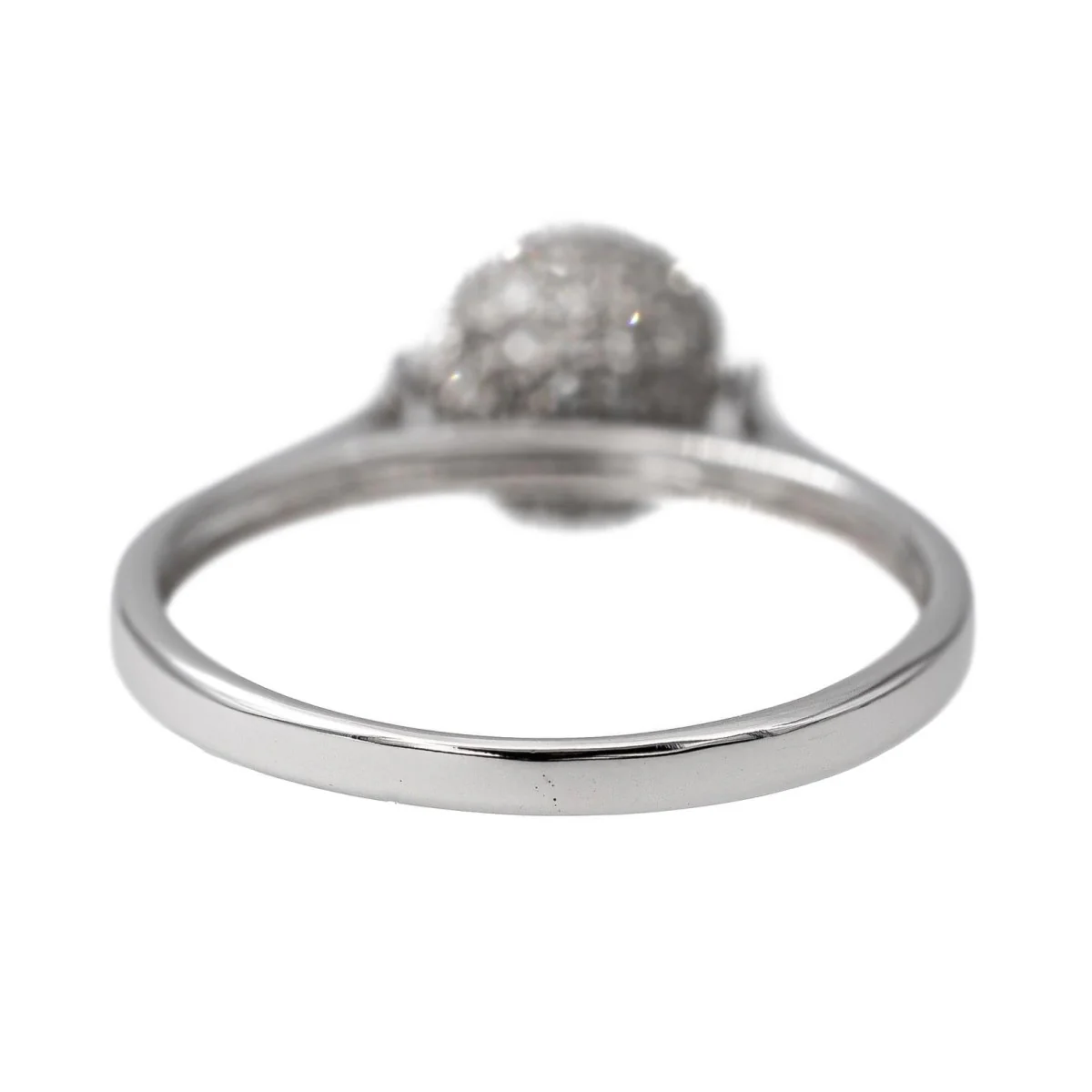 Boule ring in white gold and diamond - Image 6