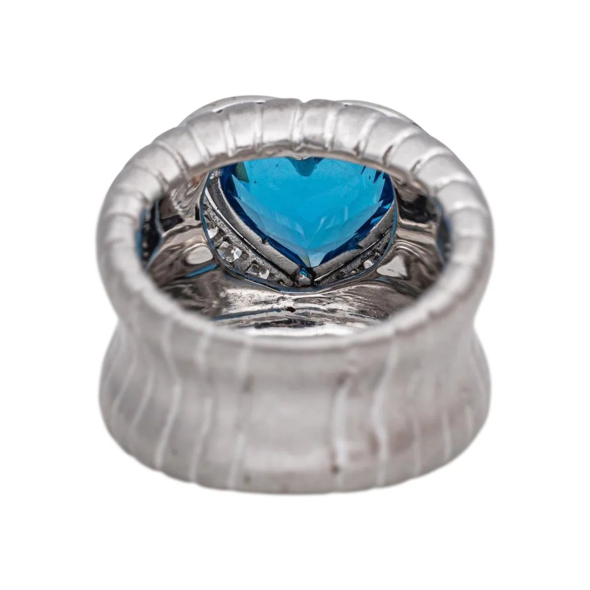 Ring White gold Topaz - Image 5