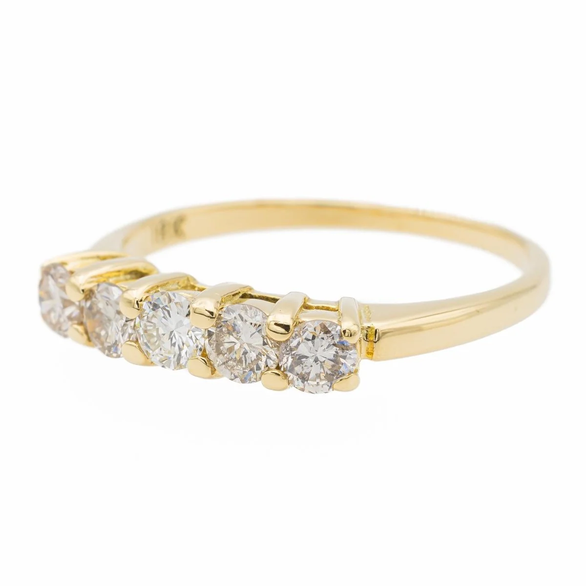 Yellow Gold Diamond Ring - Image 3