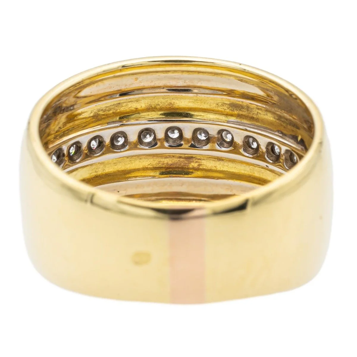 Bandeau ring in yellow gold and diamonds - Image 5