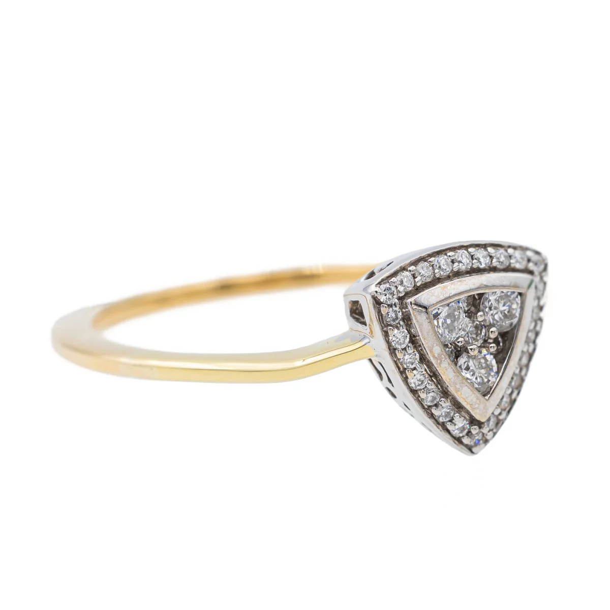 Yellow Gold Diamond Ring - Image 6