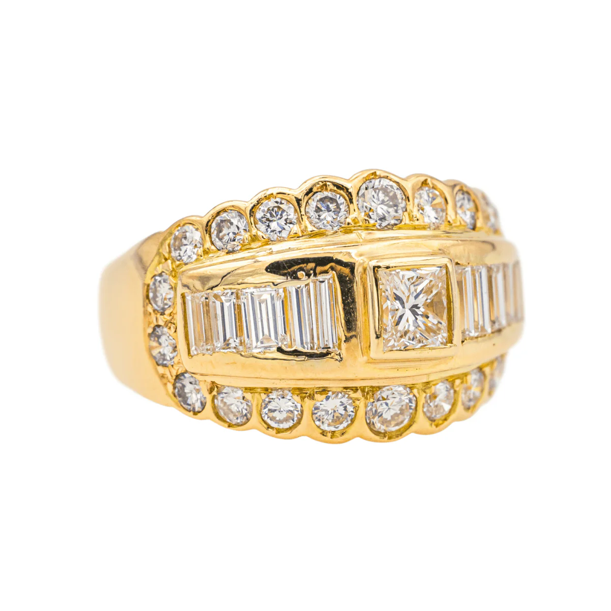 Ring Rush in yellow gold and diamonds - Image 6