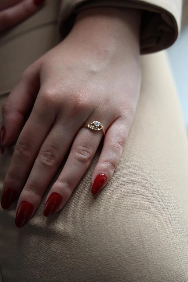 Yellow Gold Diamond Ring - Image 2