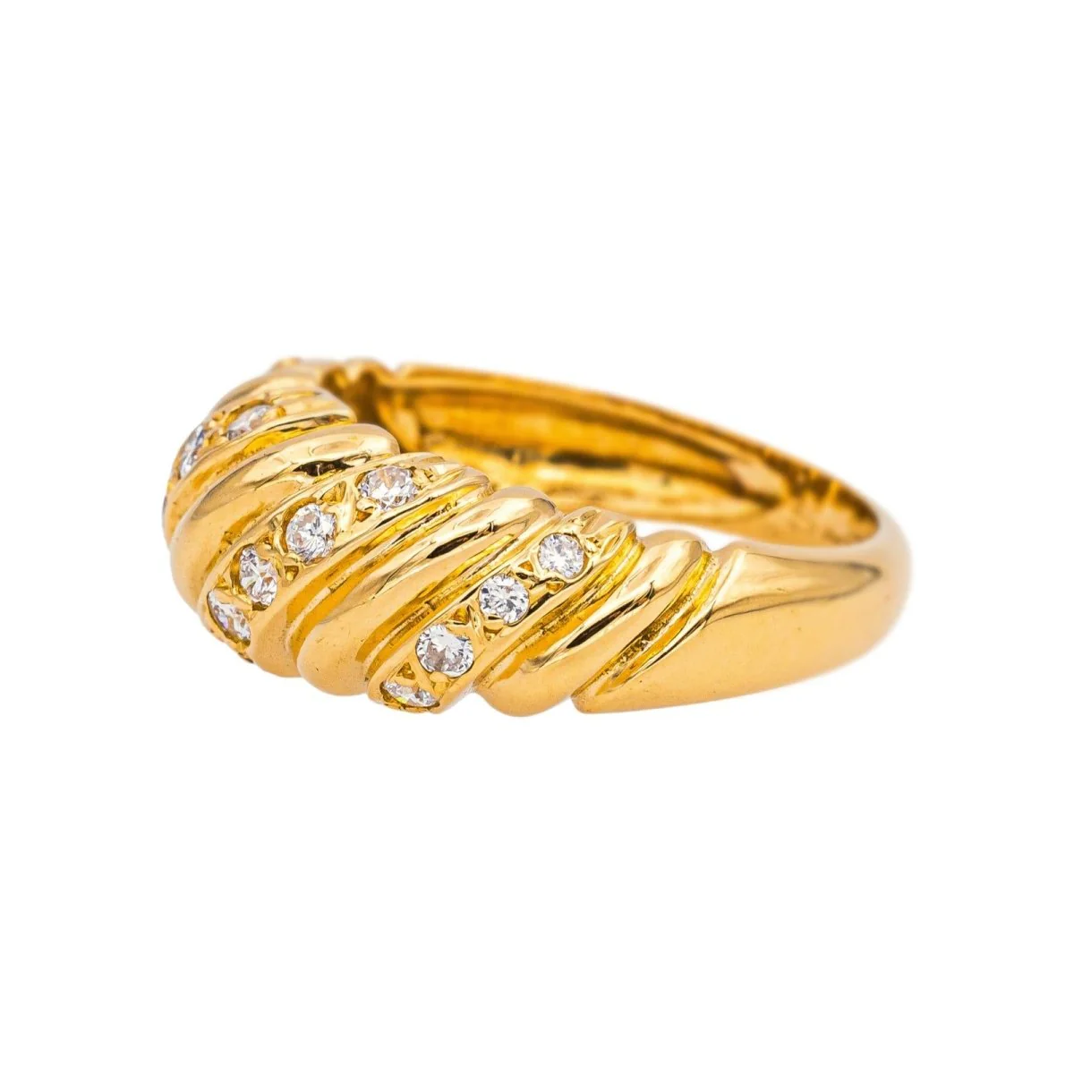 Ring Yellow gold diamond - Image 4