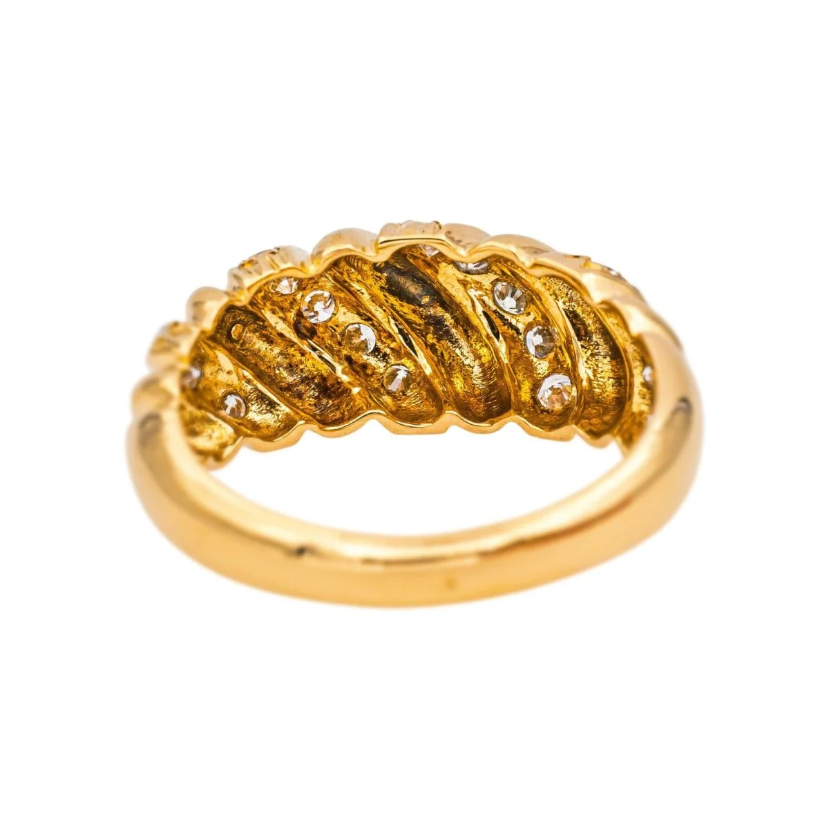 Ring Yellow gold diamond - Image 5