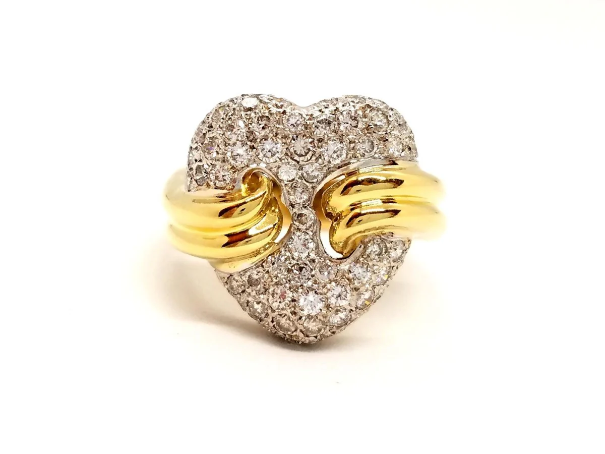 Yellow Gold Diamond Ring - Image 2